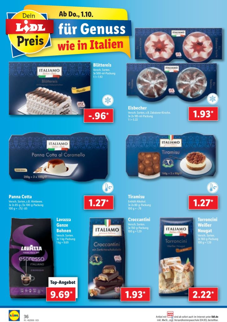 ITALIAMO LIDL Super Wochen