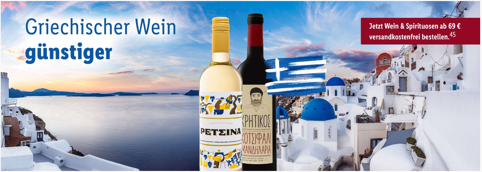 Griechische Weine und Wochen Spirituosen Super 